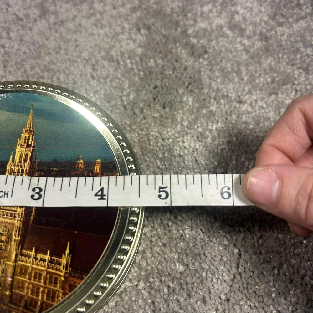 Frankonia‎ Schokotaler Tins Gold German Landmark Souvenir Set of 4 - Empty